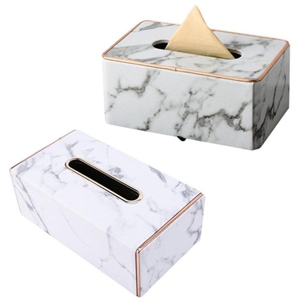 

tissue boxes & napkins marble phnom penh box golden rim pu leather napkin towel holder large size