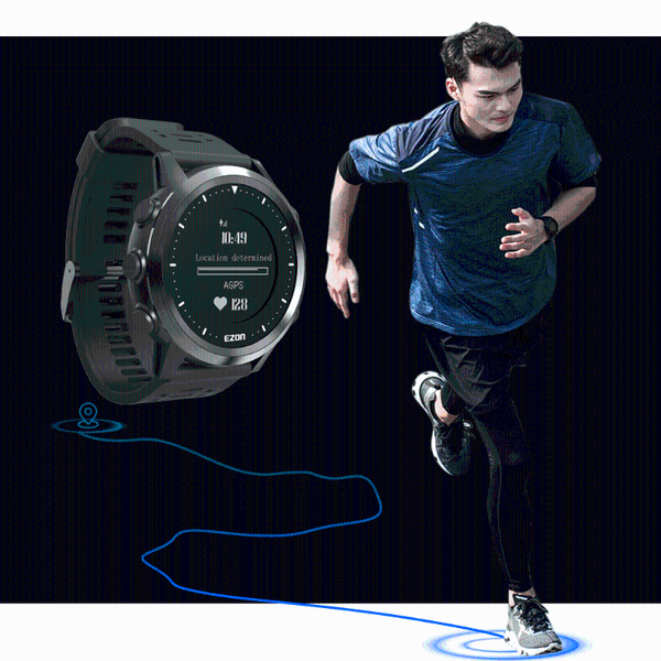 

smartwatch sport with optical heart rate monitor gps smart watch ezon r3 watches