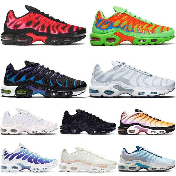 

with gift tn plus mens running shoes tns big size us 12 triple white black purple sherbert pink snakeskin green blue men women sports