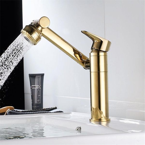 

bathroom sink faucet 360 swivel rotation multifunction and cold water taps single hole deck mounted universal mixer restroom faucets