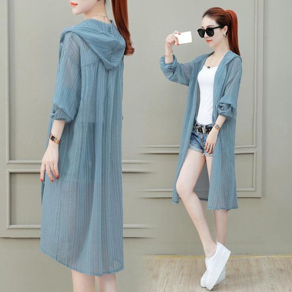 

women's jackets women 2021 summer thin jacket female sun protection uv long outdoor sunscreen coat sleeve clothing outwear r225, Black;brown