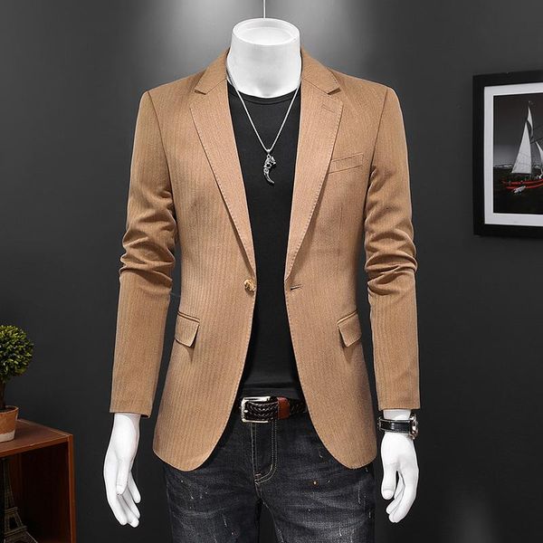 

men's suits & blazers blazer men fashion suit jacke wedding prom party slim fit smart casual jacket plus size 5xl, White;black