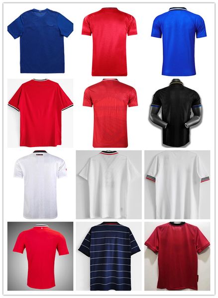 

rooney retro version 1994 96 2002 07 08 beckham soccer jersey finals giggs scholes ronaldo 98 99 cantona keane solskjaer football shirt, Black;yellow