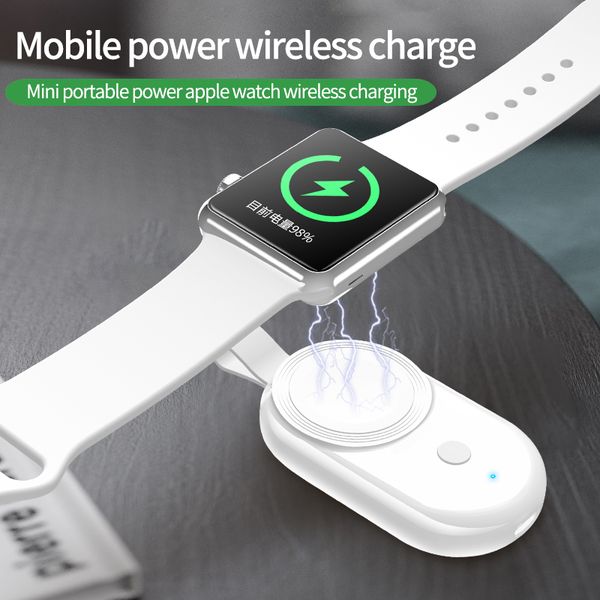 

mini portable power bank iwatch wireless charger magntic charging for apple watch 6 5 4 3 2 1 series