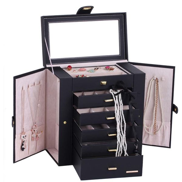 

storage boxes & bins super large velvet display organization box, earring packaging, necklace, ring, jewelry rack, gift glasses box