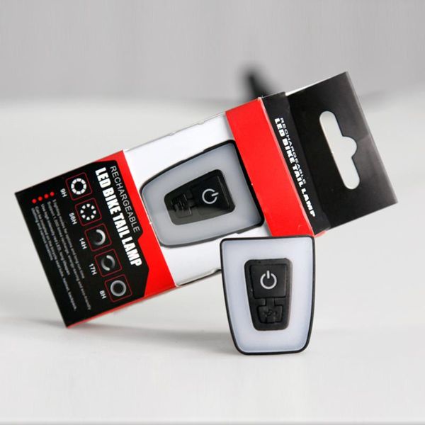

bike lights usb rechargeable for bicycle rear light waterproof helmet taillight cycling warning flash