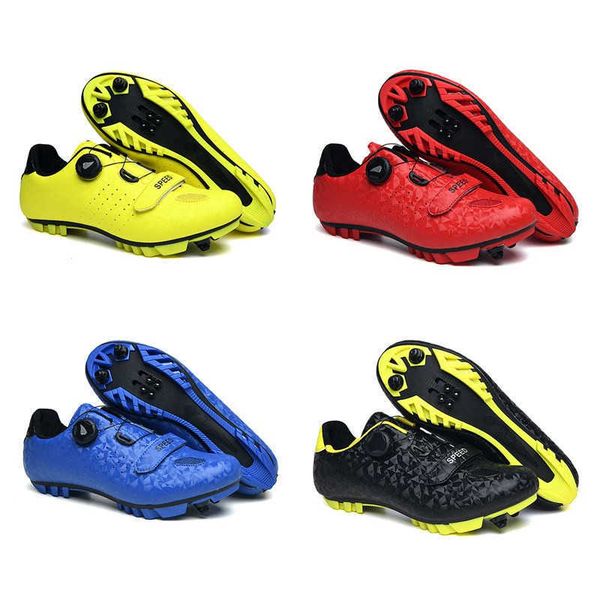 

new summer riding shoes men's and women's road bike lock bicycle mountain lockless hard soled power assisted