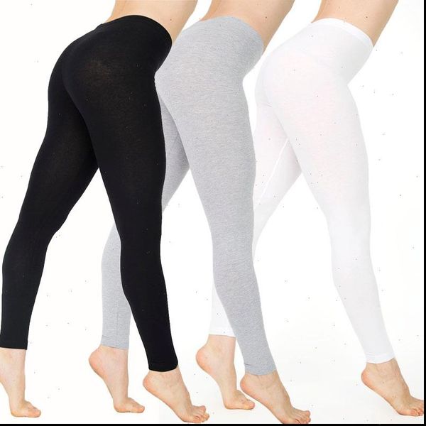 

cotton womens leggings women sprin hip push up legins ankle length solid lady leggins skinny for big size, Black