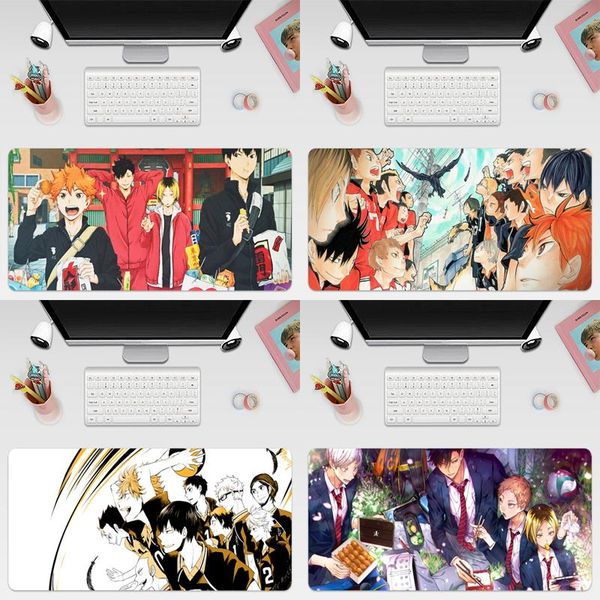 

mouse pads & wrist rests koutarou bokuto haikyuu manga large 800x300mm/700x300mm/600x300mm rubber pad tablet mousepad with edge locking