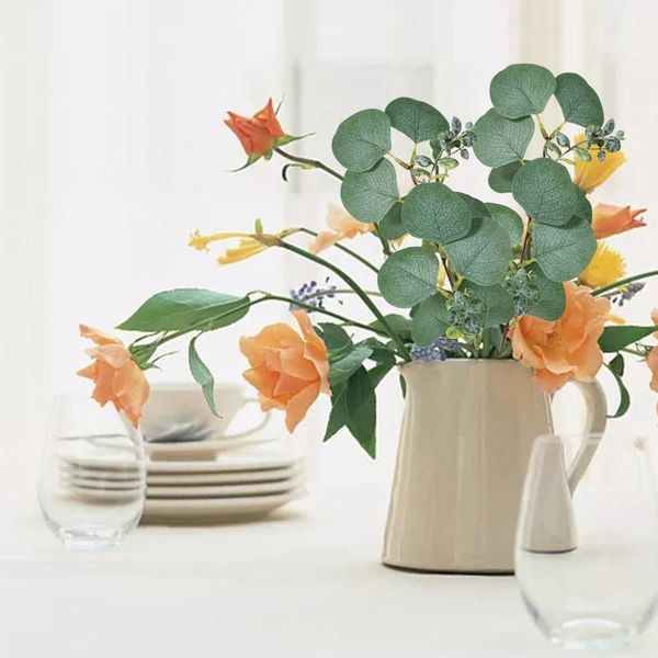 

simulation diy eucalyptus dried flower decorative wreath arrangement wedding home decor branches stems flowers & wreaths