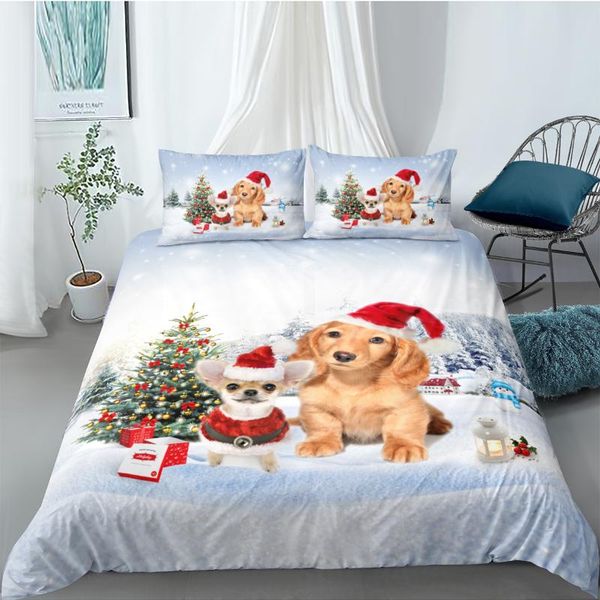 

bedding sets christmas quilt cover set 3d cat comforter covers pillow sham king  super twin full size 160*220cm white