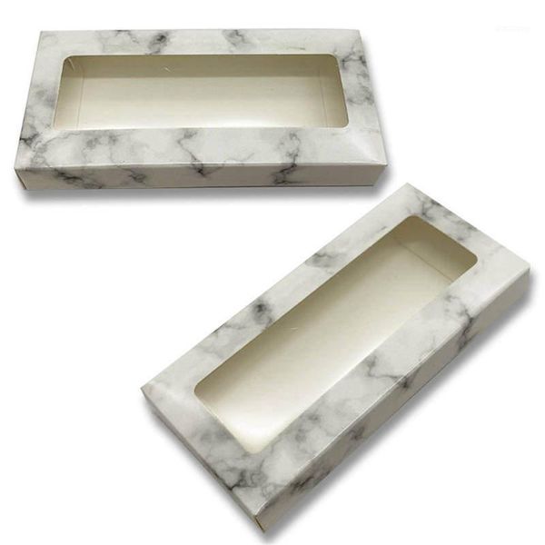 

marble pattern eyelash box packaging eyelashes package wholesale various color glitter paper holographic/pink/black lash boxes1