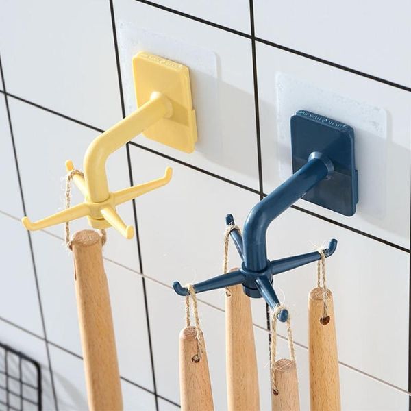 

kitchen storage & organization 360 degrees rotating hook accesorios bathroom organizar rack rotated holder wall mounted hanging hooks