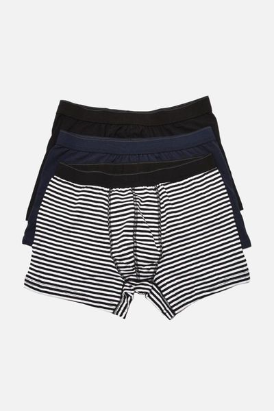 

underpants trendyol male 3'lÃ¼ package boxer tmnaw22bx0078, Black;white