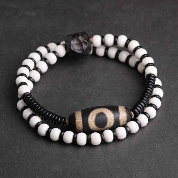 

tianzhu sandalwood bead double-layer hand string female personality versatile leisure bracelet male trend couple jewelry, Golden;silver