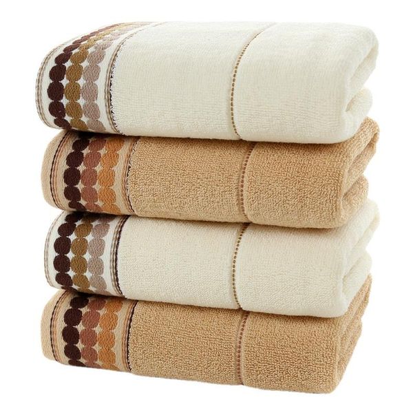 

towel 2pcs soft cotton 35*73cm for adults women men kids home shower bathroom hand towels turban drying quick dry