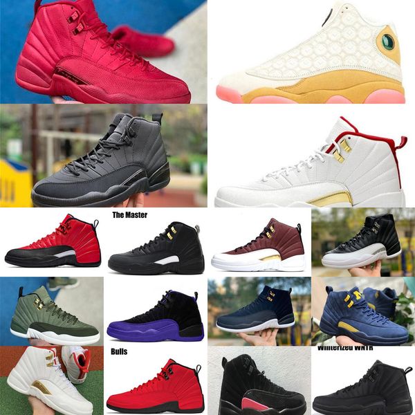 

[with box]12 jumpmanwool men basketball shoes 12s grey black man and women 12s sports sneakers women running shoes for men 45v6e1