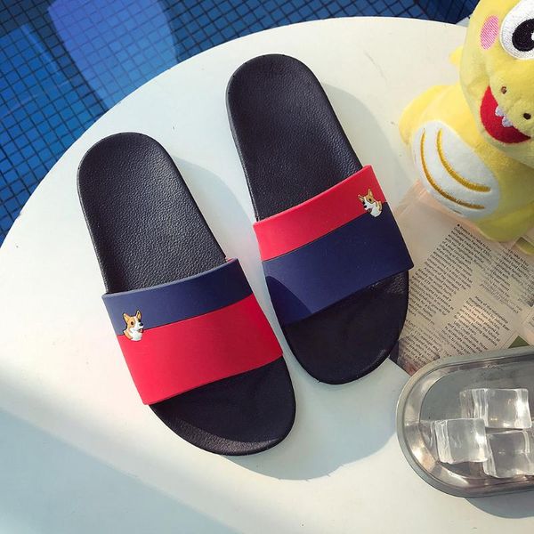 

slippers summer men's fashion casual mix colors outdoor anti-skidding beach shoes home flip flops anti-slip shoe, Black