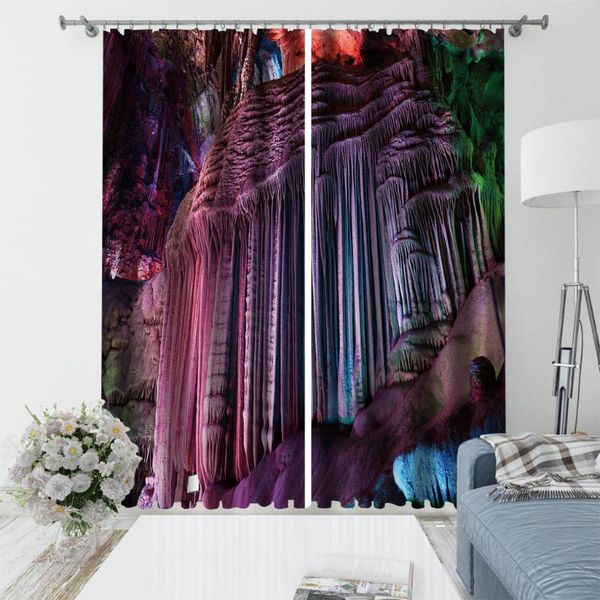 

beautiful po fashion customized 3d curtains nature scenery set for bed room living office el curtain & drapes