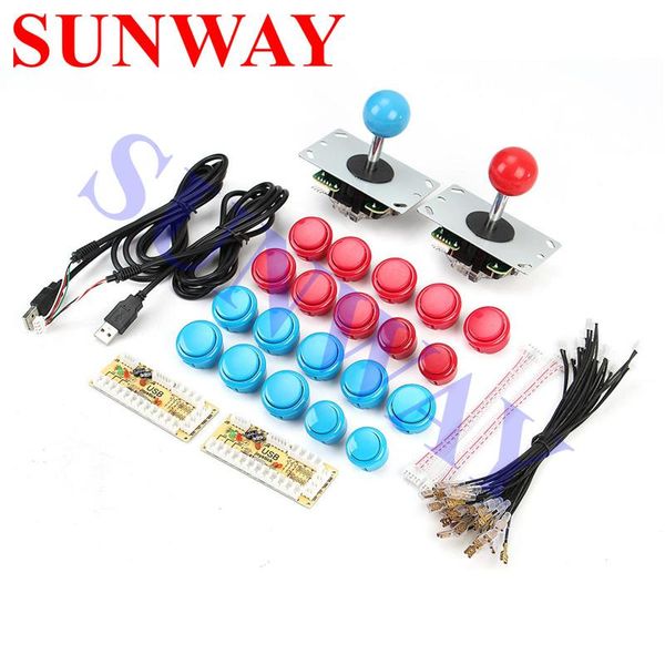

game controllers & joysticks arcade joystick diy kit zero delay usb controller pc to + push buttons wire harness for mame raspberry pi 3b