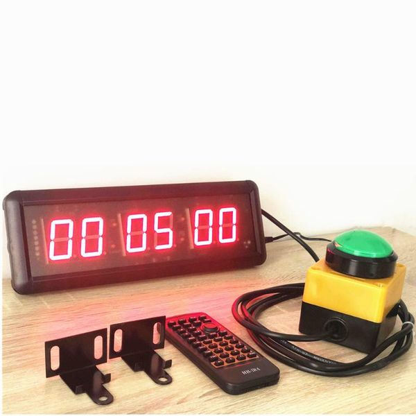 

inch remote control led display electronic clock satch interval timer precision wall for school gym training clocks