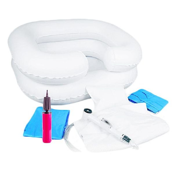 

bathing tubs & seats disabled easy clean handicapped shampoo tray assistive aid inflatable hair washing basin in bed elderly care salon