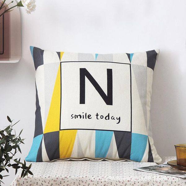 

cushion/decorative pillow 2021 pillowcases cartoon short plush linen pillowcase cushion covers for home chair sofa decoration
