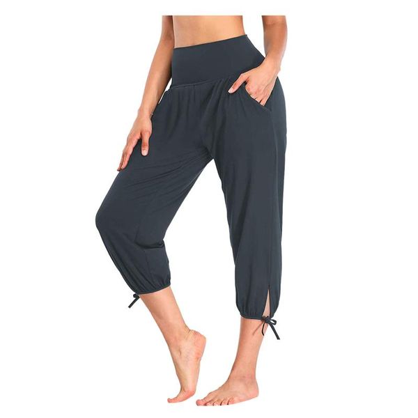 

yoga outfit womens pants loose workout sweatpants comfy lounge joggers with pockets gym clothing fitness shorts feminino#30