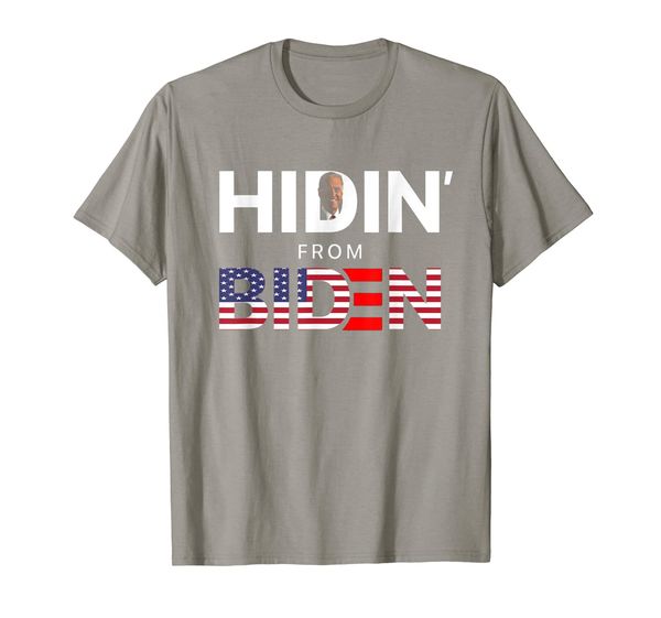 

Hiding from Biden for President 2020 Funny Political TShirt, Mainly pictures