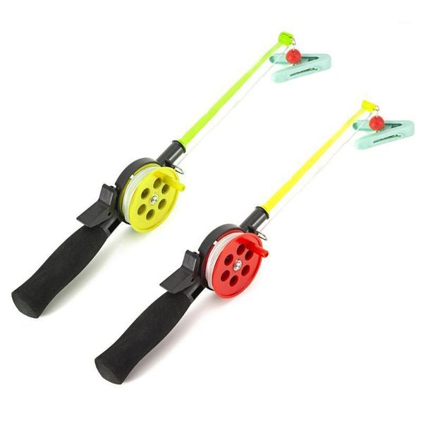 

boat fishing rods ultralight rod mini with line bait clip portable crab random color