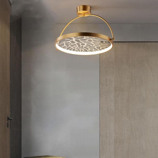 

ceiling lights all copper creative cloakroom study hall aisle simple lamp luxury exhibition restaurant