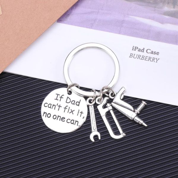 

party favor fashion mini hand tools keychain daddy gift for fathers' day bag pendant funny metal key ring