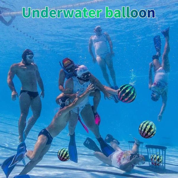 

pool & accessories 1pc/2pcs swimming ball 9/9.8 inch inflatable with hose adapter for underwater game buoying dribbling diving and beach
