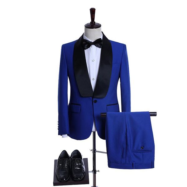 

men's suits & blazers jeltoin wedding suit for men 2022 latest coat pant real po blue 2 piece set tailor made tuxedo smoking terno, White;black