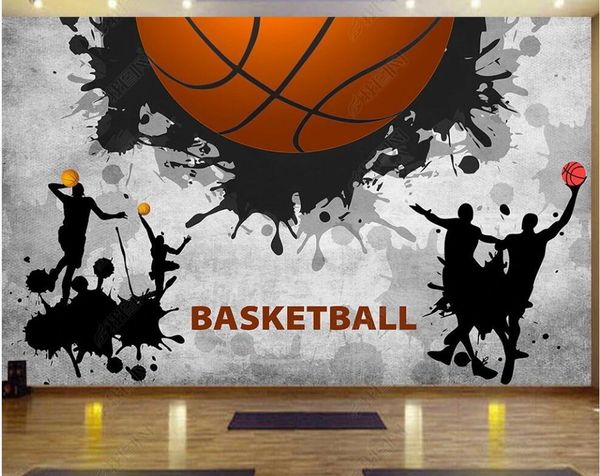 

wallpapers 3d wallpaper custom po mural basketball sport activity game tooling for walls in rolls home decor living room