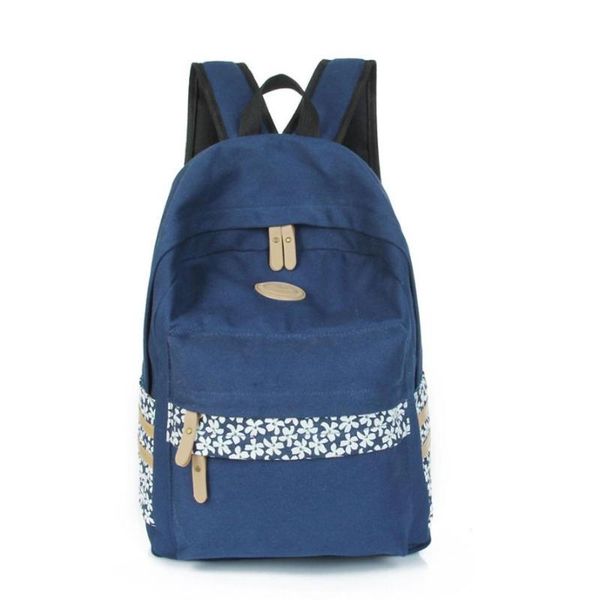 

outdoor bags 2021 women backpack for school teenagers girls vintage stylish ladies bag female purple flower printing quality