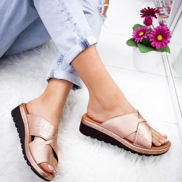 

sandals women leather shoes flat sole ladies casual soft toe foot correction sandal orthopedic bunion corrector, Black