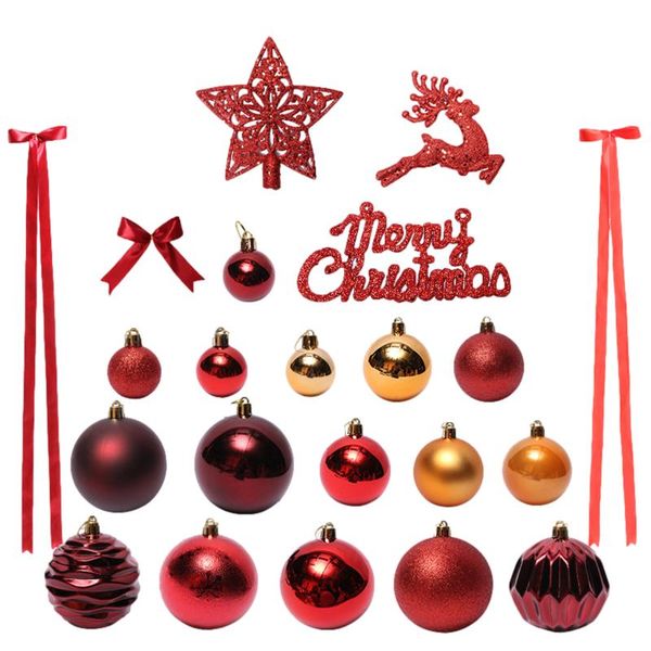 

christmas decorations 81 pcs balls set xmas tree hangin pendants decoration ornaments navidad 2022 year decor
