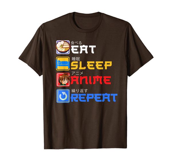 

eat sleep anime repeat gift idea for cosplayer T-Shirt, Mainly pictures