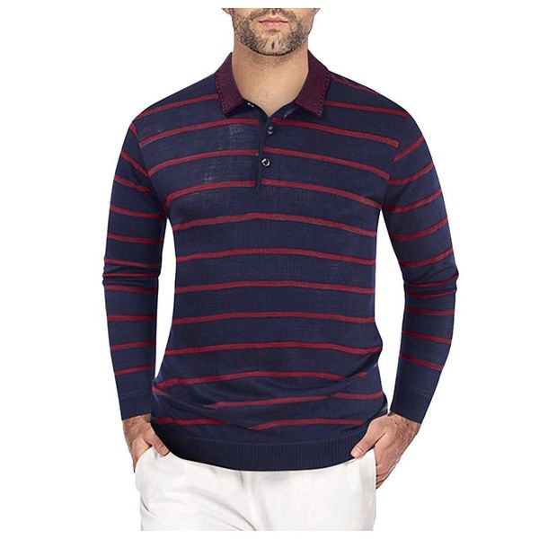 

men's sweaters telotuny button lapel warm pullover pullovers striped casual slim knitted sweater sueter masculino long sleeve, White;black