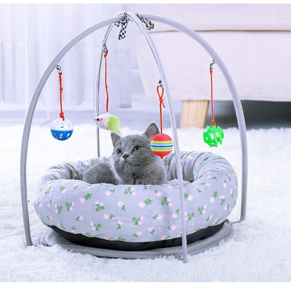 

cat beds & furniture four seasons universal dog nest bed removable cat's house kennel multifunctional toy cave pet cushion mats mattres