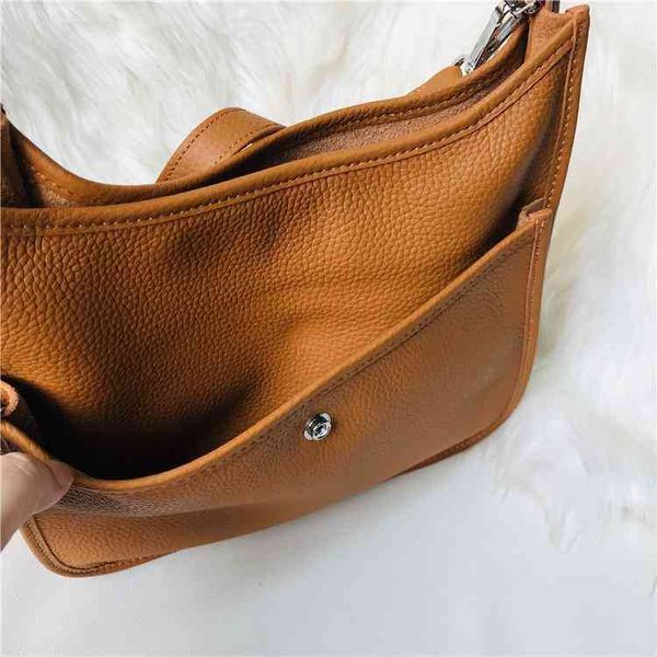 

good selling 2022 selling france paris style togo genuine leather bag fashion hollow h hole casual women's classic crossbody habdbag me