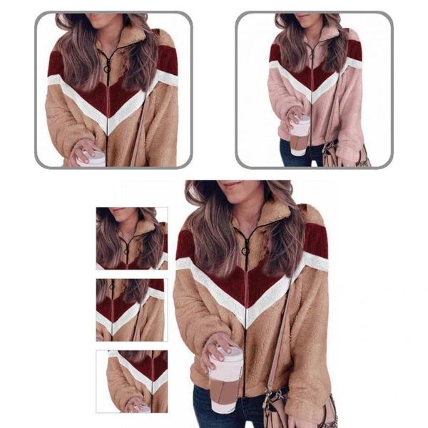 

women's sweaters thick autumn winter plush long sleeve cardigan jacket for daily wear, White;black