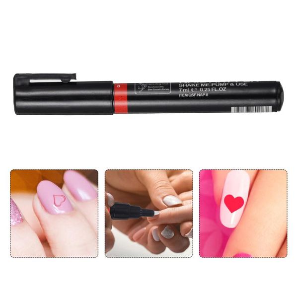 

manicure drawing pen multi-functional nail art portable brushes, Yellow