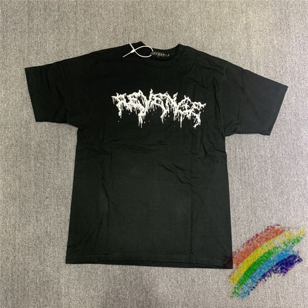 

t shirts 2021ss revenge t-shirts men women 1:1 quality t shirts fashion casual abstract printing behind tee, White;black