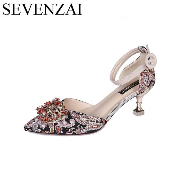 

dress shoes rhinestones women pumps shiny mixed colors ladies footwear high heels female wedding moccasins designer embroidery, Black