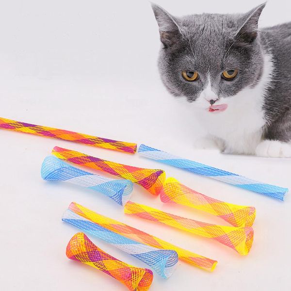 

cat toys colorful spring toy in sets of 10 pieces