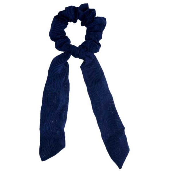 

new wave point print scrunchie hairband scarf elastic hairband bow hair girls hair ties hair accessories, Slivery;white