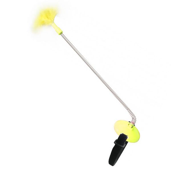 

cat toys teaser feather wand kitten interactive stick rod with collar