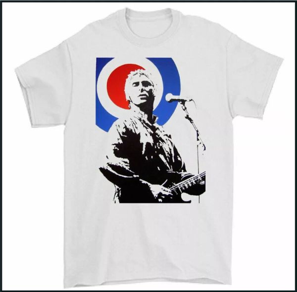 

paul weller t-shirt, mod the jam scooter guitar punk style council tee music, White;black